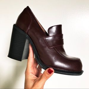 Jeffrey Campbell heeled loafers ✨